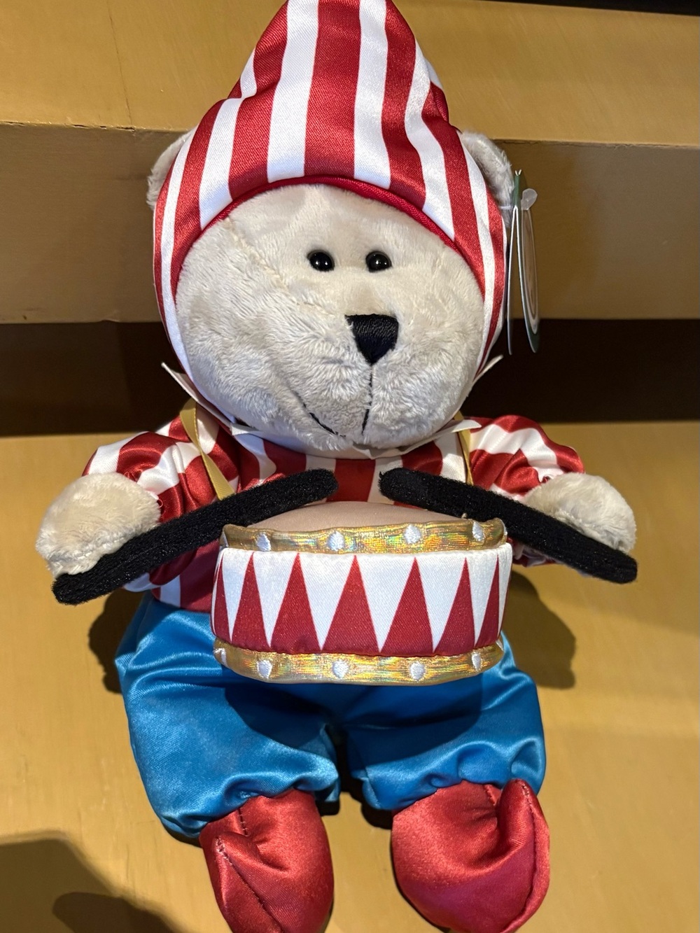 Rare Starbucks Plush Drummer Bear Toy from Thailand- 2024